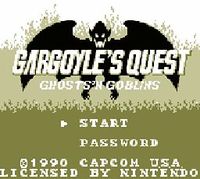 Gargoyle s Quest, capture d'écran